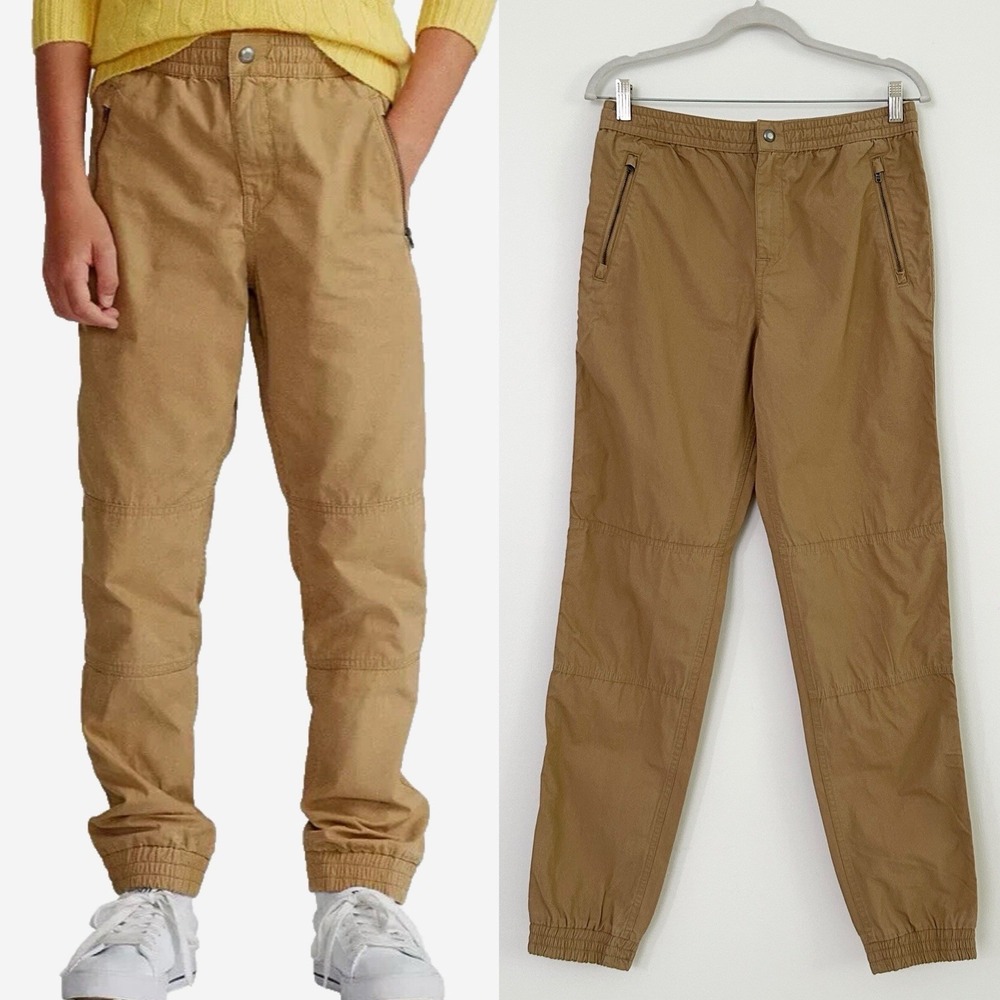 Polo by Ralph Lauren Boys XL 18/20 Camel Beige Cotton Original Jogger Pants NWT